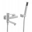 Grifo baño-ducha monomando Milos Stick blanco mate de Imex